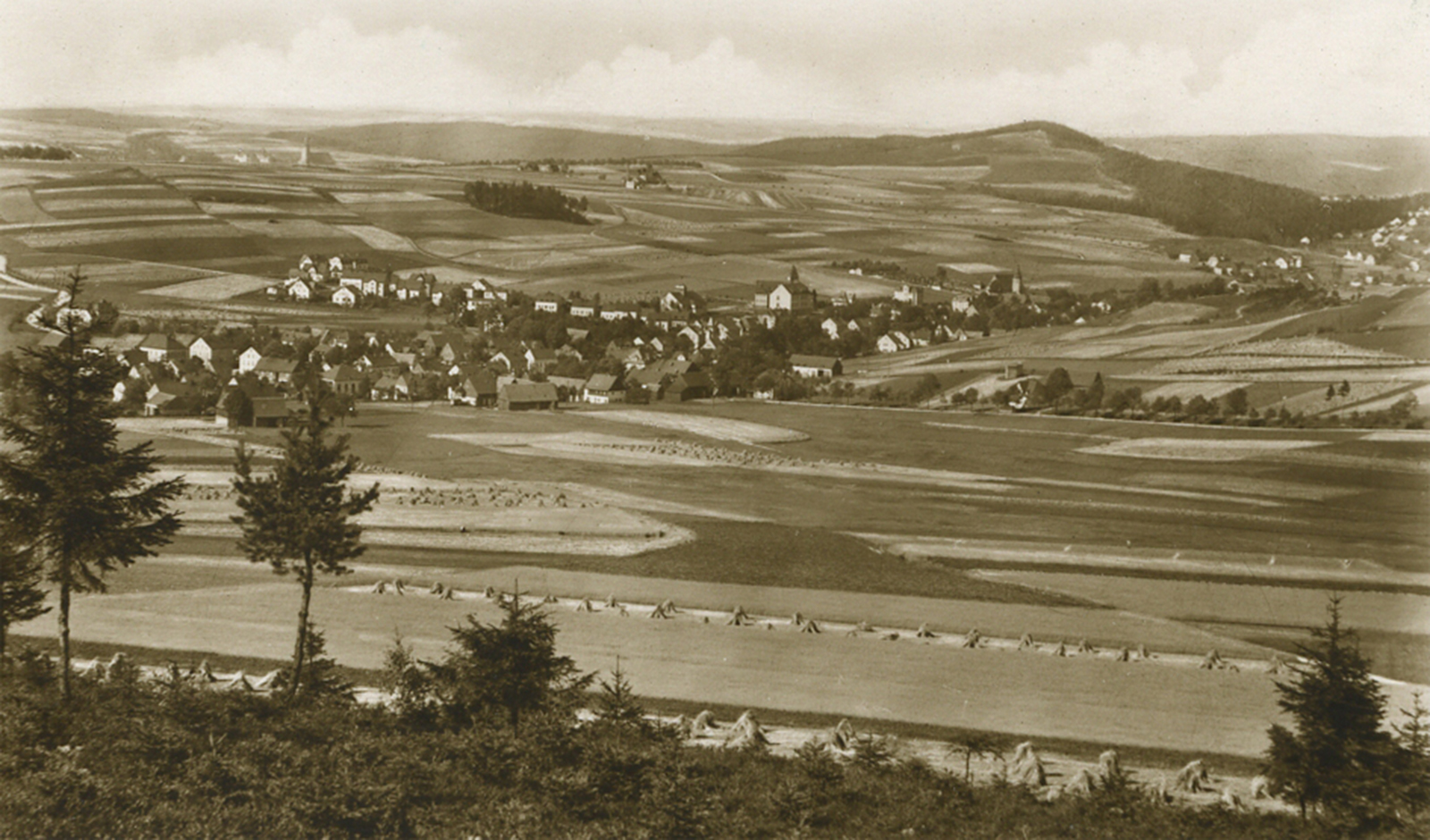 Blick vom Kleinen Steinberg 1930, Sammlung Thomas Weigel